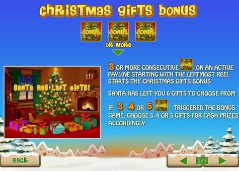 Правила бонусной игры в автомате Santa Surprise